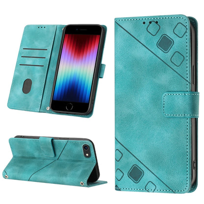 Skin-feel Embossed Leather Phone Case, For iPhone 12 / 12 Pro, For iPhone 12 Pro Max, For iPhone 11, For iPhone 11 Pro Max, For iPhone X / XS, For iPhone XR, For iPhone XS Max, For iPhone SE 2022 / 2020 / 7 / 8