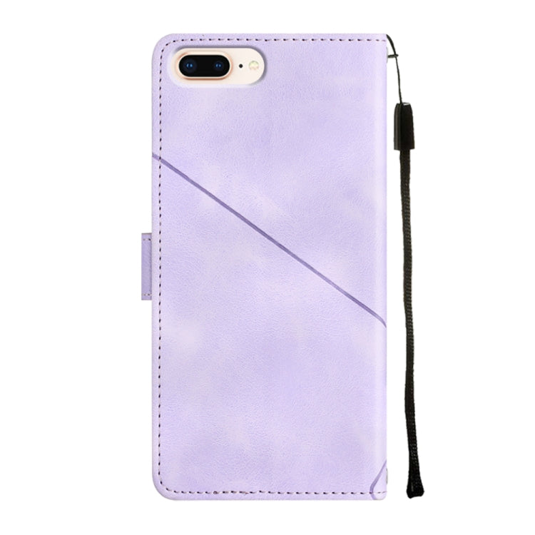 Skin-feel Embossed Leather Phone Case, For iPhone 7 Plus / 8 Plus / 6 Plus, For iPod Touch 7 / Touch 6, For iPhone 11 Pro