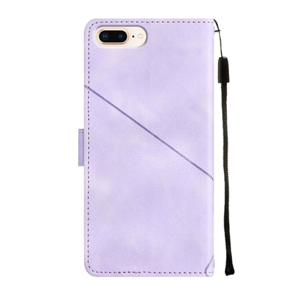 Skin-feel Embossed Leather Phone Case, For iPhone 7 Plus / 8 Plus / 6 Plus, For iPod Touch 7 / Touch 6, For iPhone 11 Pro