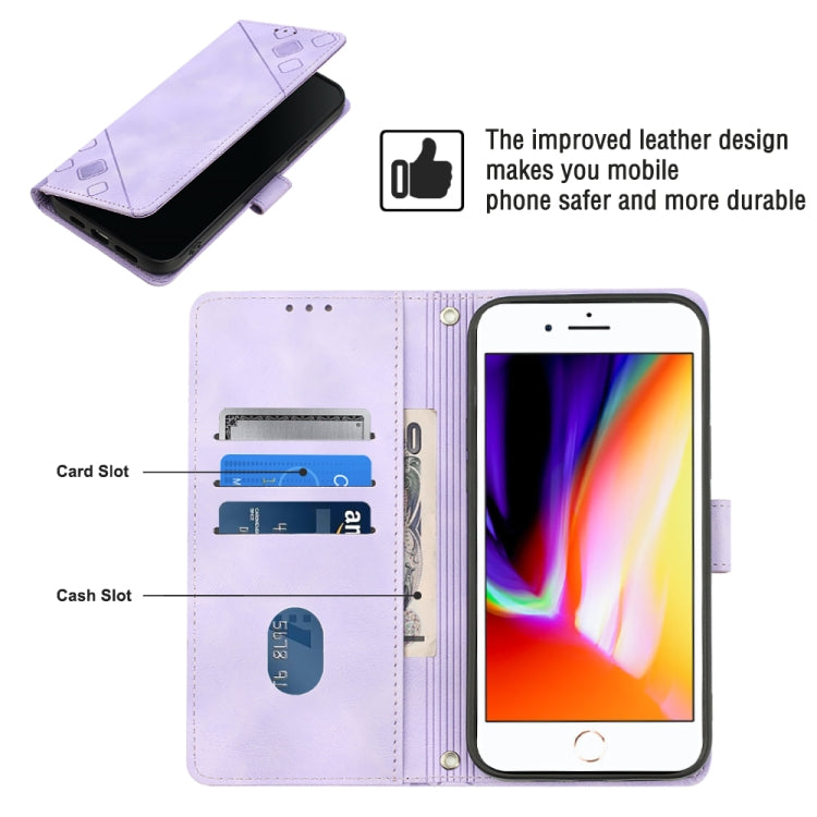 Skin-feel Embossed Leather Phone Case, For iPhone 7 Plus / 8 Plus / 6 Plus, For iPod Touch 7 / Touch 6, For iPhone 11 Pro