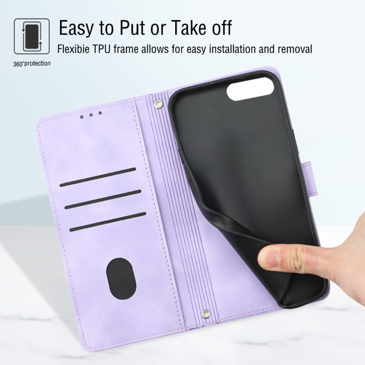 Skin-feel Embossed Leather Phone Case, For iPhone 7 Plus / 8 Plus / 6 Plus, For iPod Touch 7 / Touch 6, For iPhone 11 Pro