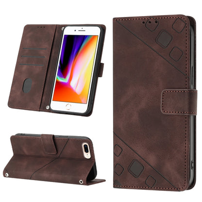 Skin-feel Embossed Leather Phone Case, For iPhone 7 Plus / 8 Plus / 6 Plus, For iPod Touch 7 / Touch 6, For iPhone 11 Pro