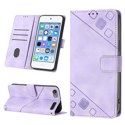 Skin-feel Embossed Leather Phone Case, For iPhone 7 Plus / 8 Plus / 6 Plus, For iPod Touch 7 / Touch 6, For iPhone 11 Pro