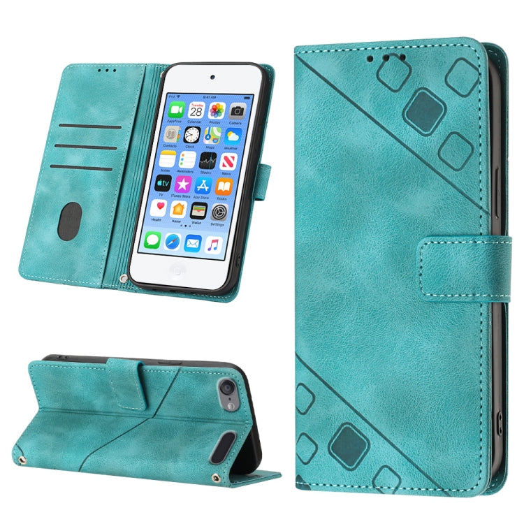 Skin-feel Embossed Leather Phone Case, For iPhone 7 Plus / 8 Plus / 6 Plus, For iPod Touch 7 / Touch 6, For iPhone 11 Pro
