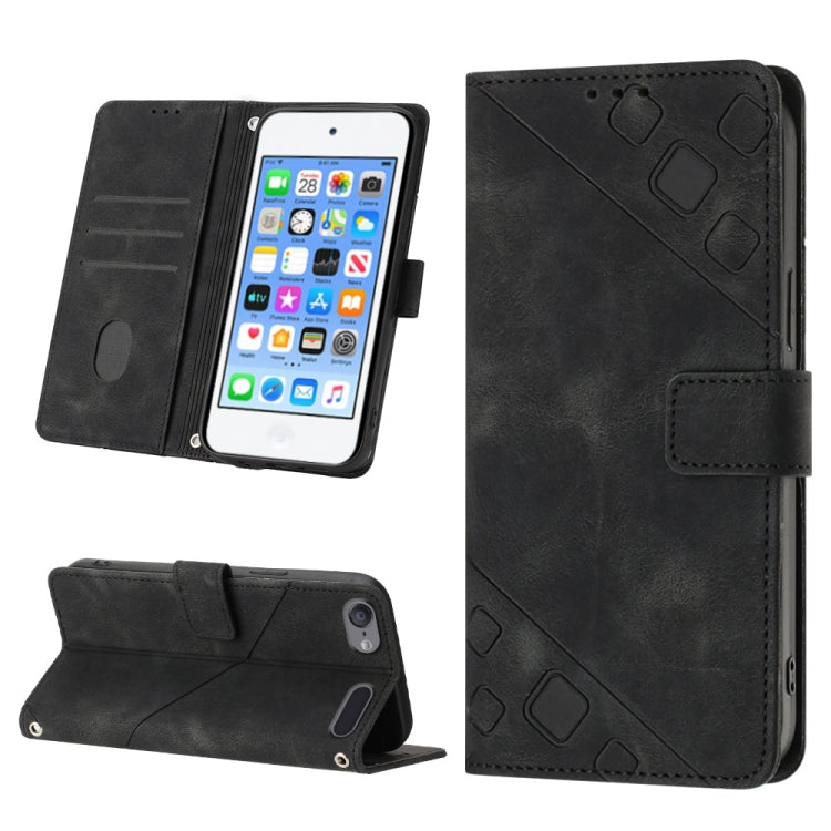 Skin-feel Embossed Leather Phone Case, For iPhone 7 Plus / 8 Plus / 6 Plus, For iPod Touch 7 / Touch 6, For iPhone 11 Pro