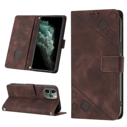 Skin-feel Embossed Leather Phone Case, For iPhone 7 Plus / 8 Plus / 6 Plus, For iPod Touch 7 / Touch 6, For iPhone 11 Pro