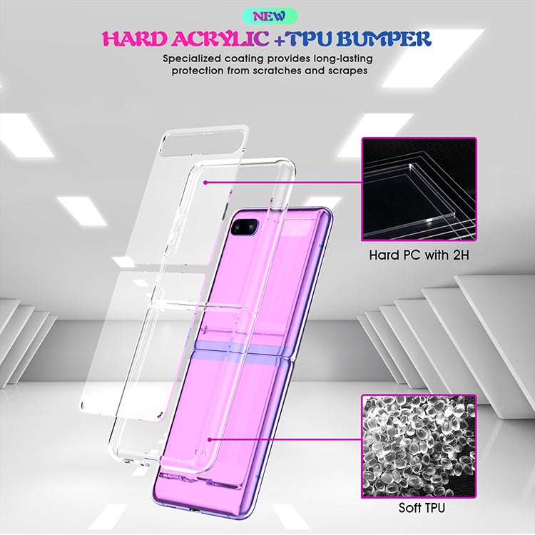 For Galaxy Z Flip Shockproof Scratchproof TPU + Acrylic Protective Case, For Galaxy Z Flip
