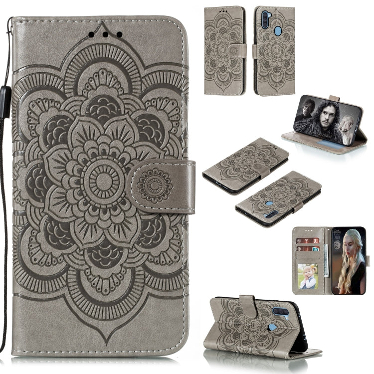 Mandala Embossing Pattern Horizontal Flip PU Leather Case with Holder & Card Slots & Walle & Lanyard, For Samsung Galaxy A11, For Samsung Galaxy A41, For Samsung Galaxy A70e, For Samsung Galaxy M31
