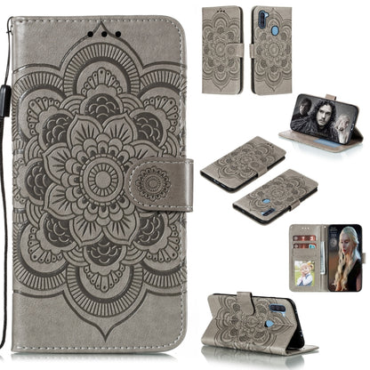 Mandala Embossing Pattern Horizontal Flip PU Leather Case with Holder & Card Slots & Walle & Lanyard, For Samsung Galaxy A11, For Samsung Galaxy A41, For Samsung Galaxy A70e, For Samsung Galaxy M31