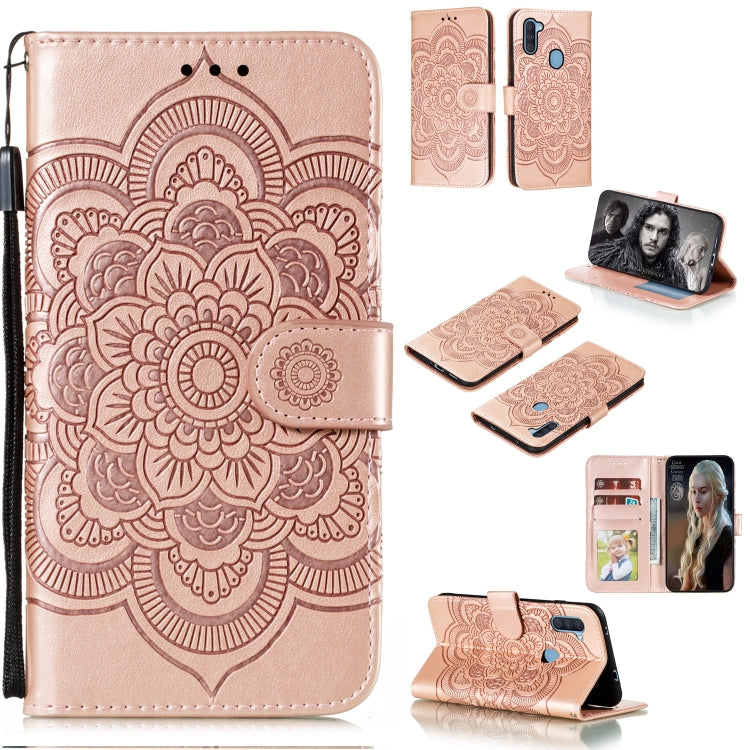 Mandala Embossing Pattern Horizontal Flip PU Leather Case with Holder & Card Slots & Walle & Lanyard, For Samsung Galaxy A11, For Samsung Galaxy A41, For Samsung Galaxy A70e, For Samsung Galaxy M31