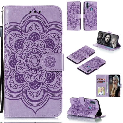 Mandala Embossing Pattern Horizontal Flip PU Leather Case with Holder & Card Slots & Walle & Lanyard, For Samsung Galaxy A11, For Samsung Galaxy A41, For Samsung Galaxy A70e, For Samsung Galaxy M31