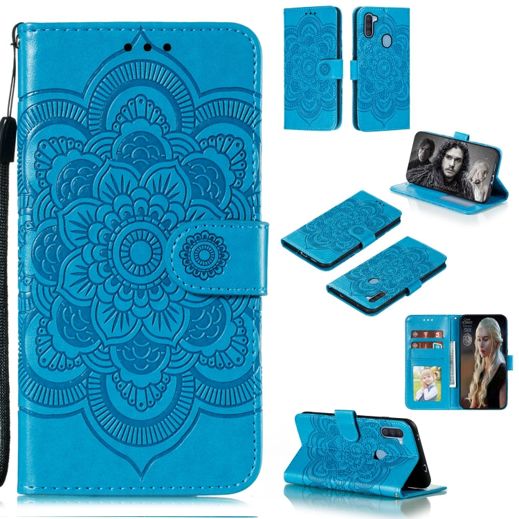 Mandala Embossing Pattern Horizontal Flip PU Leather Case with Holder & Card Slots & Walle & Lanyard, For Samsung Galaxy A11, For Samsung Galaxy A41, For Samsung Galaxy A70e, For Samsung Galaxy M31