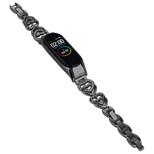 Universal Diamond Metal Watch Band, For Xiaomi Mi Band 7, For Xiaomi Mi Band 6 / 5, For Xiaomi Mi Band 4 / 3