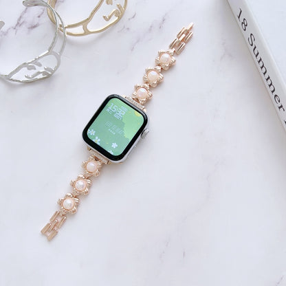 Metal Bracelet Watch Band, For Apple Watch Series 8&7 45mm / SE 2&6&SE&5&4 44mm, For Apple Watch Series 8&7 41mm / SE 2&6&SE&5&4 40mm