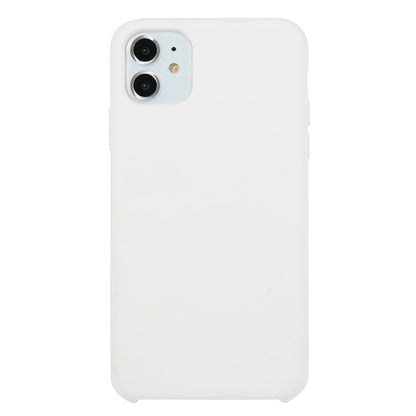 For iPhone 11 Solid Color Solid Silicone  Shockproof Case (Hibiscus Pink), For iPhone 11
