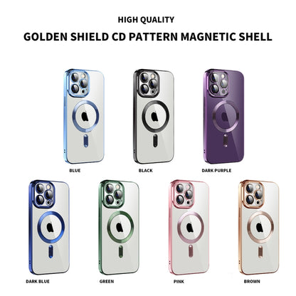 CD Texture Plating TPU MagSafe Phone Case with Lens Film, For iPhone 14, For iPhone 14 Plus, For iPhone 14 Pro, For iPhone 14 Pro Max, For iPhone 13, For iPhone 13 Pro