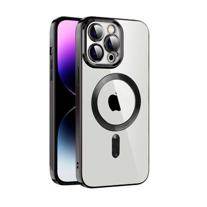 CD Texture Plating TPU MagSafe Phone Case with Lens Film, For iPhone 14, For iPhone 14 Plus, For iPhone 14 Pro, For iPhone 14 Pro Max, For iPhone 13, For iPhone 13 Pro