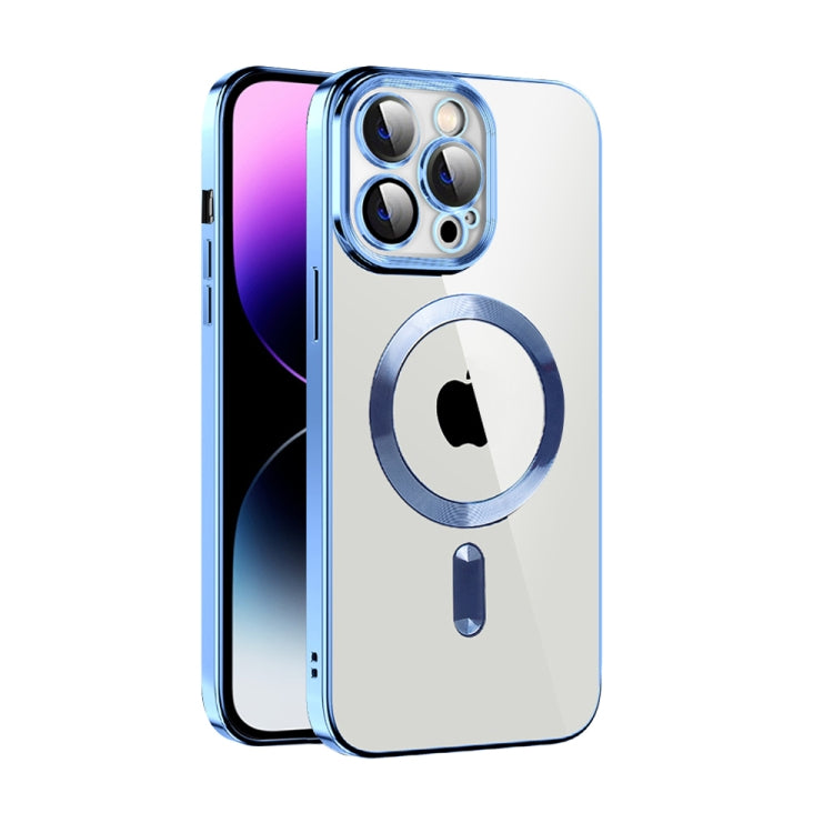 CD Texture Plating TPU MagSafe Phone Case with Lens Film, For iPhone 14, For iPhone 14 Plus, For iPhone 14 Pro, For iPhone 14 Pro Max, For iPhone 13, For iPhone 13 Pro