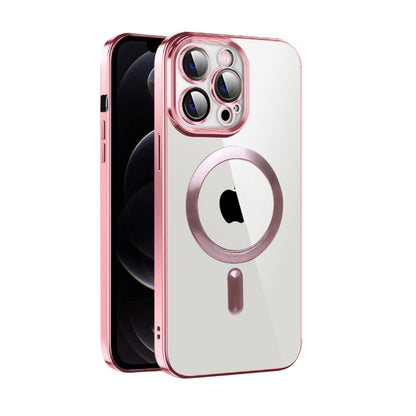 CD Texture Plating TPU MagSafe Phone Case with Lens Film, For iPhone 13 Pro Max, For iPhone 12, For iPhone 12 Pro, For iPhone 12 Pro Max, For iPhone 11, For iPhone 11 Pro Max