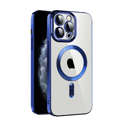 CD Texture Plating TPU MagSafe Phone Case with Lens Film, For iPhone 13 Pro Max, For iPhone 12, For iPhone 12 Pro, For iPhone 12 Pro Max, For iPhone 11, For iPhone 11 Pro Max