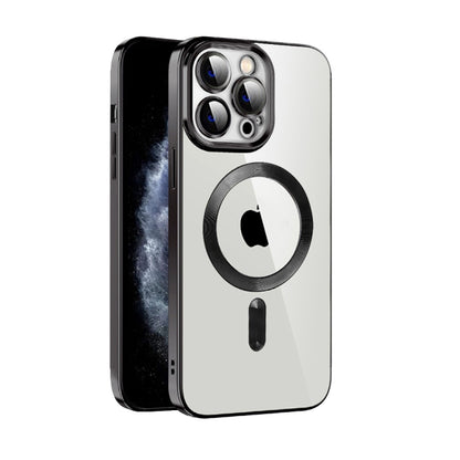 CD Texture Plating TPU MagSafe Phone Case with Lens Film, For iPhone 13 Pro Max, For iPhone 12, For iPhone 12 Pro, For iPhone 12 Pro Max, For iPhone 11, For iPhone 11 Pro Max