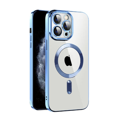 CD Texture Plating TPU MagSafe Phone Case with Lens Film, For iPhone 13 Pro Max, For iPhone 12, For iPhone 12 Pro, For iPhone 12 Pro Max, For iPhone 11, For iPhone 11 Pro Max