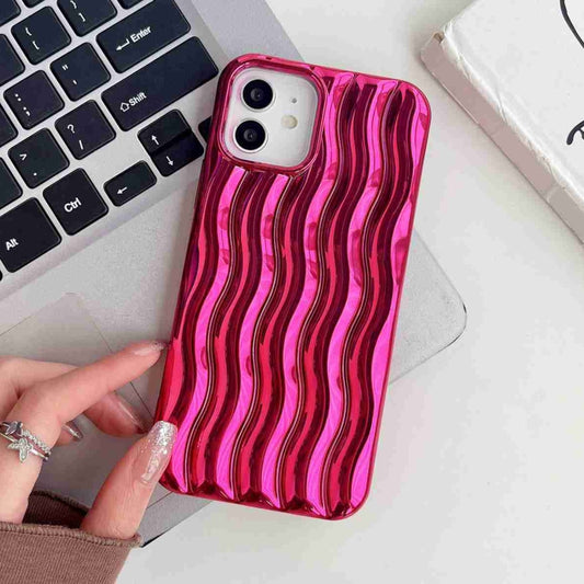 Plating 3D Water Wave Texture Phone Case, For iPhone 14 Pro Max, For iPhone 14 Pro, For iPhone 14, For iPhone 14 Plus, For iPhone 13 Pro Max, For iPhone 13 Pro, For iPhone 13, For iPhone 12 Pro Max, For iPhone 12 / 12 Pro, For iPhone 11 Pro Max        ...