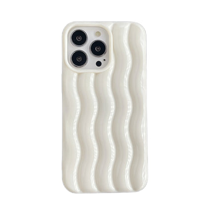 Varnishing 3D Water Wave Texture Phone Case, For iPhone 12 / 12 Pro, For iPhone 11 Pro Max, For iPhone 11
