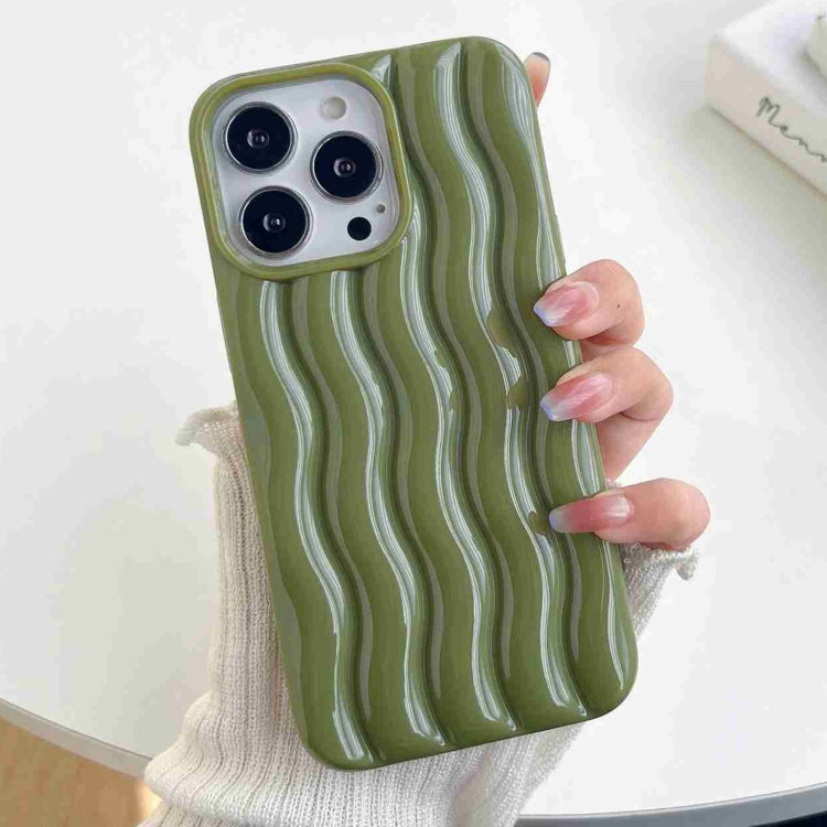 Varnishing 3D Water Wave Texture Phone Case, For iPhone 12 / 12 Pro, For iPhone 11 Pro Max, For iPhone 11