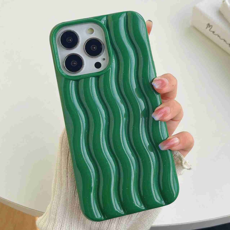 Varnishing 3D Water Wave Texture Phone Case, For iPhone 12 / 12 Pro, For iPhone 11 Pro Max, For iPhone 11