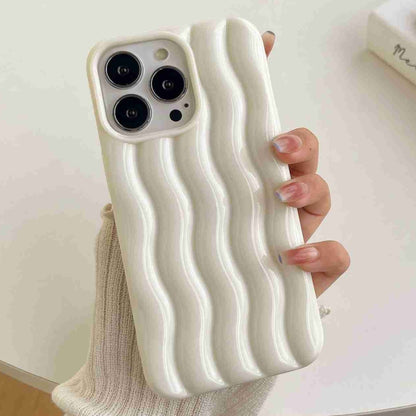 Varnishing 3D Water Wave Texture Phone Case, For iPhone 12 / 12 Pro, For iPhone 11 Pro Max, For iPhone 11