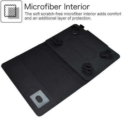 Suede Cross Texture Magnetic Clasp Leather Tablet Case, For 7 inch, For 8 inch, For 10 inch