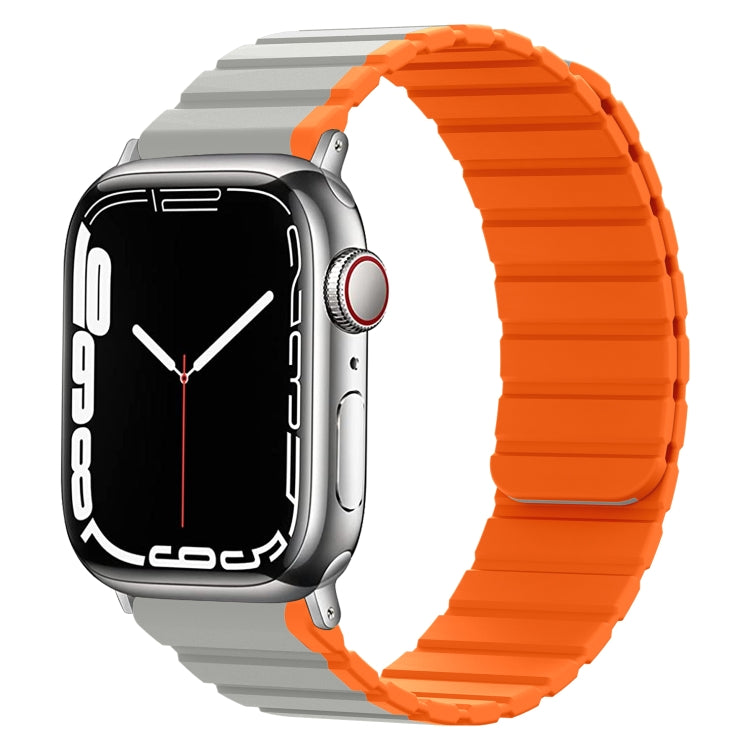Smart Magnetic Silicone Watch Band, For Apple Watch Series 8&7 41mm, For Apple Watch Series 8&7 45mm
