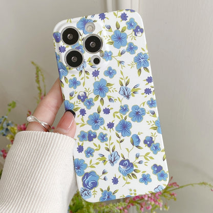 Water Sticker Flower Pattern PC Phone Case, For iPhone 13 Pro Max, For iPhone 13 Pro, For iPhone 13, For iPhone 13 mini
