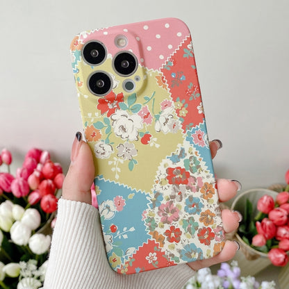Water Sticker Flower Pattern PC Phone Case, For iPhone 12 Pro Max, For iPhone 12 Pro, For iPhone 12, For iPhone 12 mini