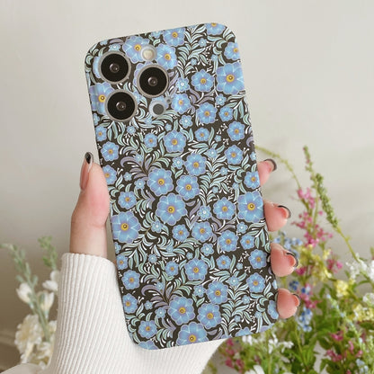 Water Sticker Flower Pattern PC Phone Case, For iPhone 12 Pro Max, For iPhone 12 Pro, For iPhone 12, For iPhone 12 mini