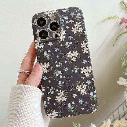 Water Sticker Flower Pattern PC Phone Case, For iPhone 12 Pro Max, For iPhone 12 Pro, For iPhone 12, For iPhone 12 mini