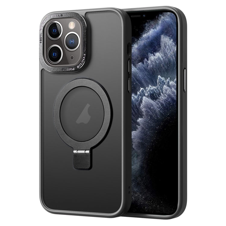Skin Feel MagSafe Magnetic Holder Phone Case, For iPhone 12 Pro, For iPhone 12, For iPhone 11 Pro Max, For iPhone 11