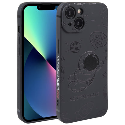 Astronaut Pattern Silicone Straight Edge Phone Case, For iPhone 14, For iPhone 14 Plus, For iPhone 14 Pro, For iPhone 14 Pro Max, For iPhone 13, For iPhone 13 Pro
