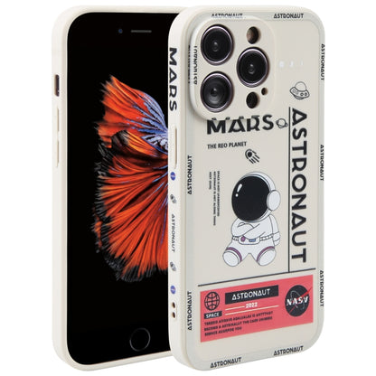 Astronaut Pattern Silicone Straight Edge Phone Case, For iPhone 6 / 6s, For iPhone 6 Plus / 6s Plus