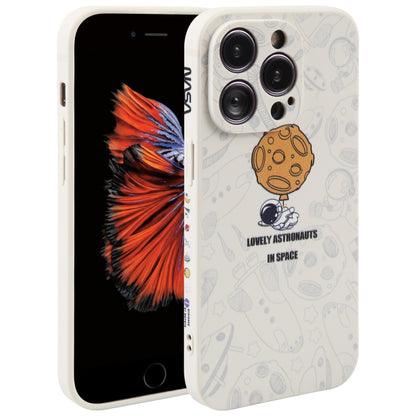 Astronaut Pattern Silicone Straight Edge Phone Case, For iPhone 6 / 6s, For iPhone 6 Plus / 6s Plus