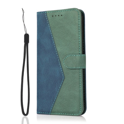 Dual-color Stitching Leather Phone Case, For Nokia X10 / X20