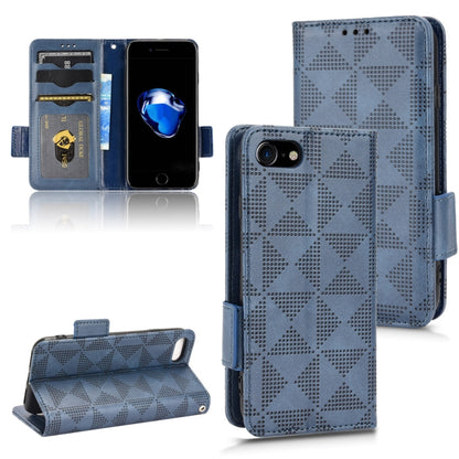 Symmetrical Triangle Leather Phone Case, For iPhone SE 2022 / SE 2020 / 8 / 7