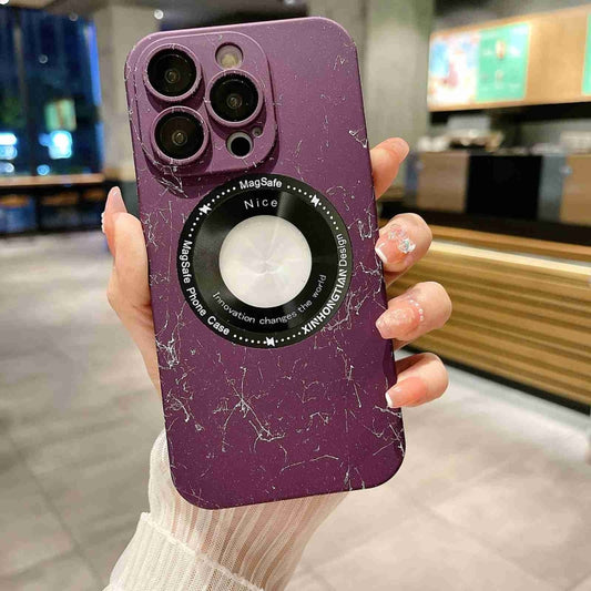 Marble Pattern MagSafe PC Phone Case, For iPhone 14 Pro Max, For iPhone 14 Pro, For iPhone 14, For iPhone 14 Plus, For iPhone 13 Pro Max, For iPhone 13 Pro, For iPhone 13, For iPhone 12 Pro Max, For iPhone 12 Pro