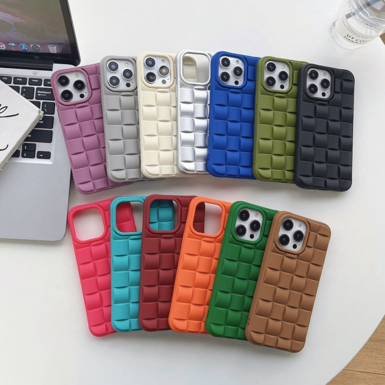 3D Cube Weave Texture Skin Feel Phone Case, For iPhone 14 Pro Max, For iPhone 14 Pro, For iPhone 14