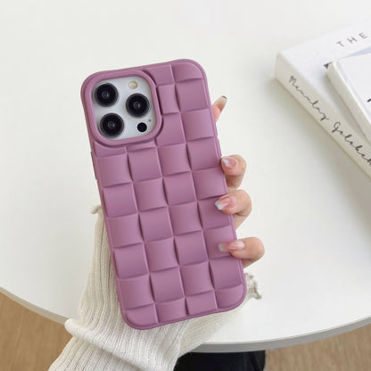 3D Cube Weave Texture Skin Feel Phone Case, For iPhone 14 Pro Max, For iPhone 14 Pro, For iPhone 14