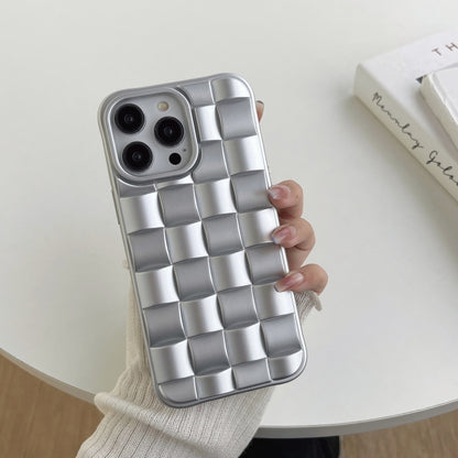 3D Cube Weave Texture Skin Feel Phone Case, For iPhone 13, For iPhone 12 Pro Max, For iPhone 12 Pro