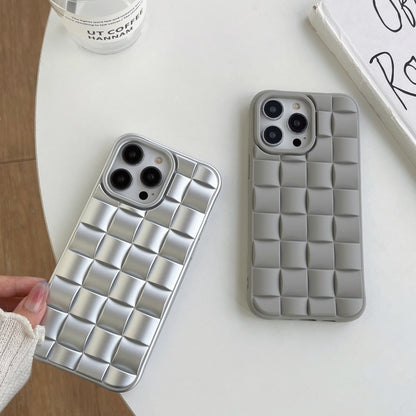3D Cube Weave Texture Skin Feel Phone Case, For iPhone 12, For iPhone 11 Pro Max, For iPhone 11
