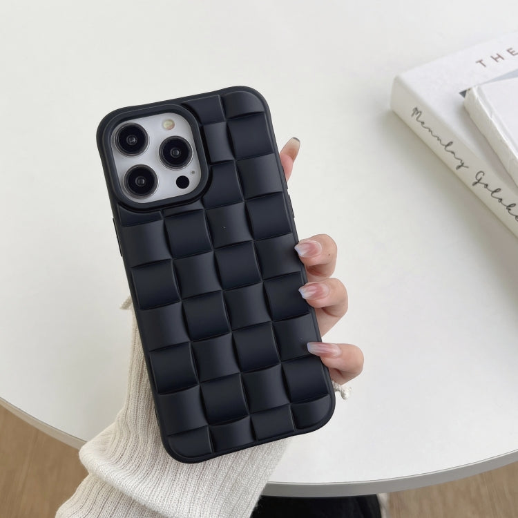 3D Cube Weave Texture Skin Feel Phone Case, For iPhone 12, For iPhone 11 Pro Max, For iPhone 11