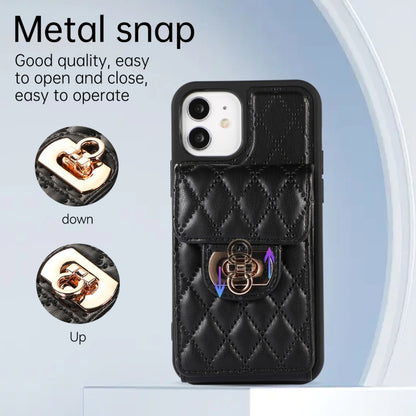 Card Slot Leather Phone Case with Short Lanyard, For iPhone 11 Pro Max, For iPhone 11 Pro, For iPhone 11, For iPhone XS Max, For iPhone XS / X, For iPhone XR